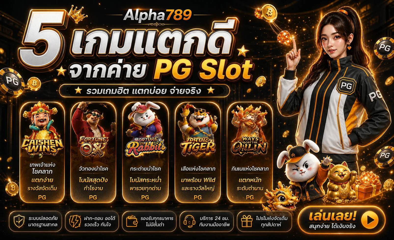 Alpha789 ทางเข้าเว็บตรง สล็อตครบ ใช้งานง่าย